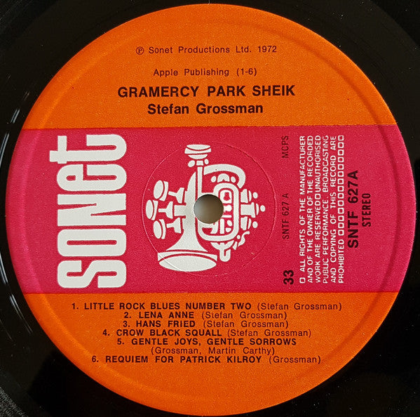 Stefan Grossman : The Gramercy Park Sheik (LP, Album, RE)