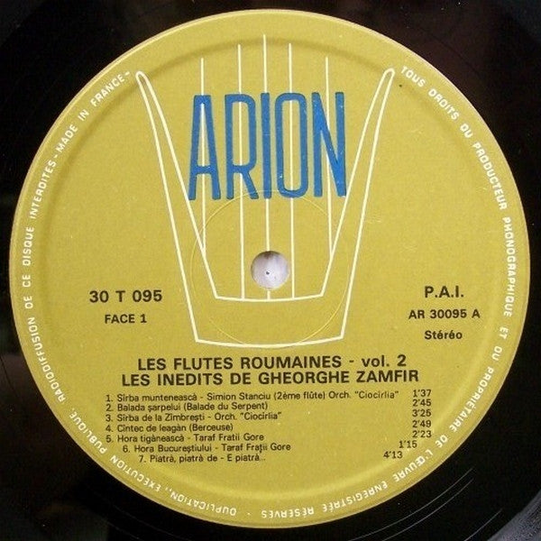 Gheorghe Zamfir : Les Flûtes Roumaines Vol. 2 (LP, Album, RE)