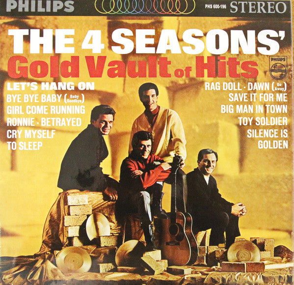 The Four Seasons : The 4 Seasons' Gold Vault Of Hits (LP, Comp, RE, RP, Mer)