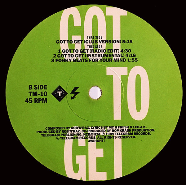 Rob 'N' Raz : Got To Get (12")