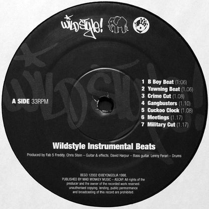 Various : Wild Style Instrumental Beats (LP, Album)