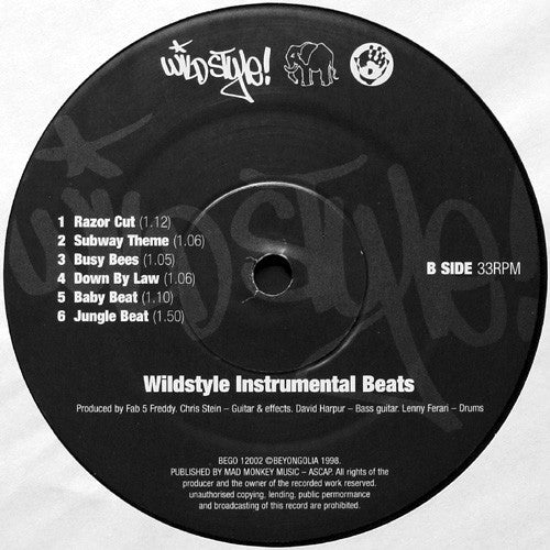 Various : Wild Style Instrumental Beats (LP, Album)