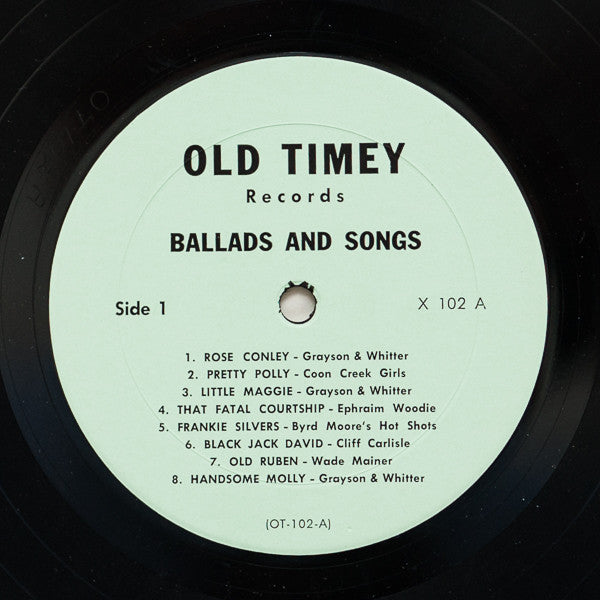 Various : Old-Time Southern Dance Music: Ballads And Songs (LP, Comp)