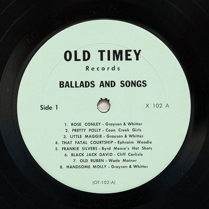 Various : Old-Time Southern Dance Music: Ballads And Songs (LP, Comp)