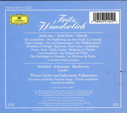 Fritz Wunderlich : Fritz Wunderlich Singt Arien Und Lieder (5xCD, Comp, RE + Box, RP)