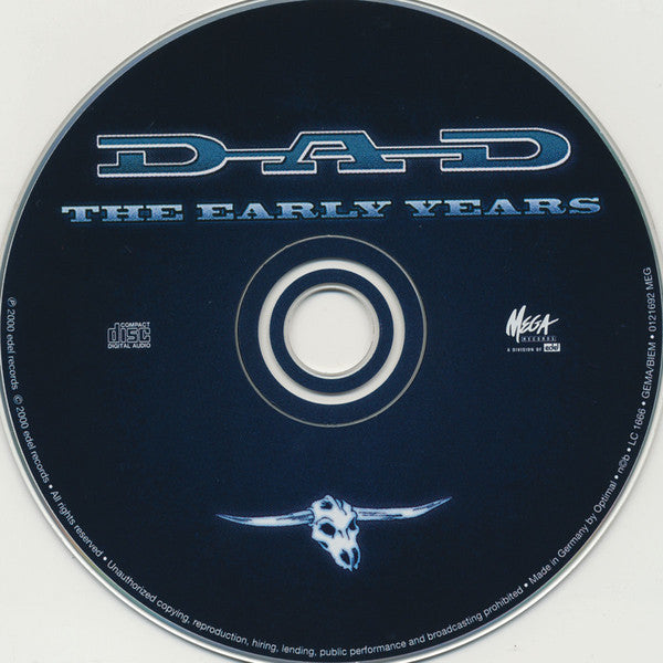 D-A-D : The Early Years (CD, Toc + CD, Enh + Comp, Dig)