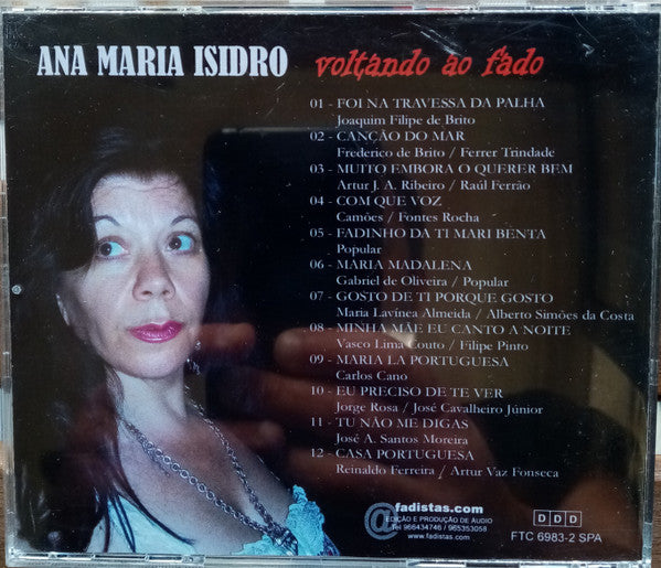 Ana Maria Isidro : Voltando Ao Fado (CD, Album)