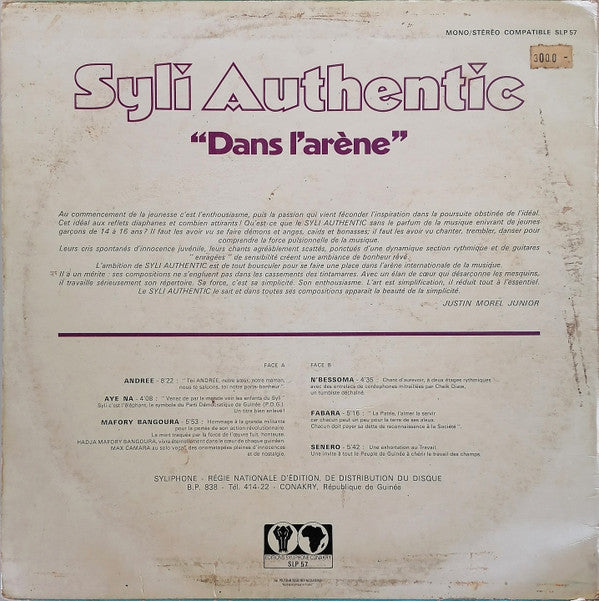 Syli Authentic : Dans L'Arène (LP, Album)