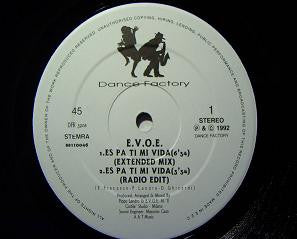 E.V.O.E. : Es Pa Ti Mi Vida (12")