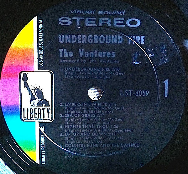 The Ventures : Underground Fire (LP, Album)