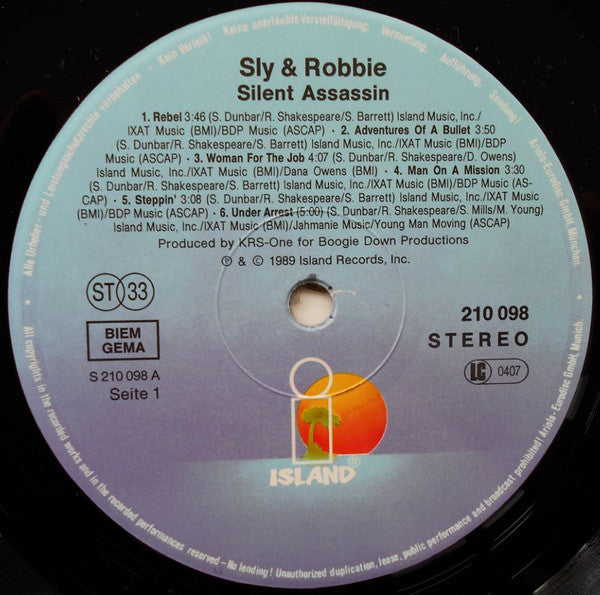 Sly & Robbie : Silent Assassin (LP, Album)