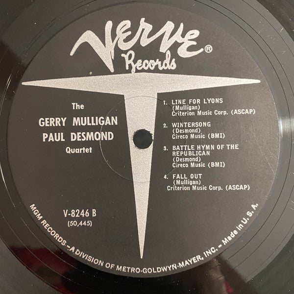 Gerry Mulligan Meets Paul Desmond : Gerry Mulligan Meets Paul Desmond (LP, Album, Mono, RE)