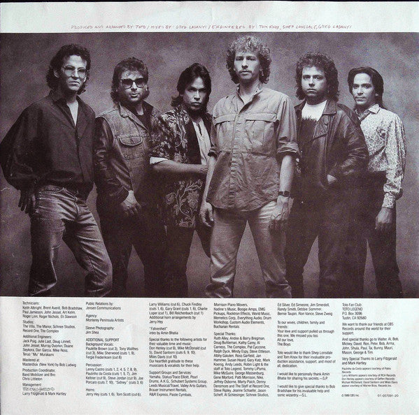 Toto : Fahrenheit (LP, Album)