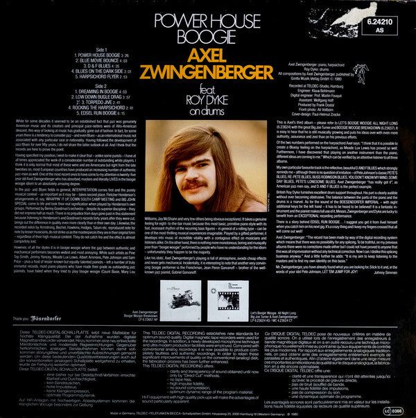 Axel Zwingenberger Feat. Roy Dyke : Power House Boogie (LP)