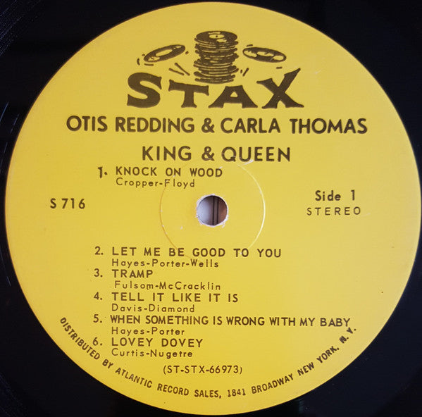 Otis Redding & Carla Thomas : King & Queen (LP, Album, RP, Ind)