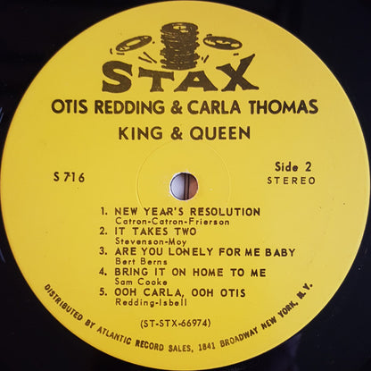 Otis Redding & Carla Thomas : King & Queen (LP, Album, RP, Ind)