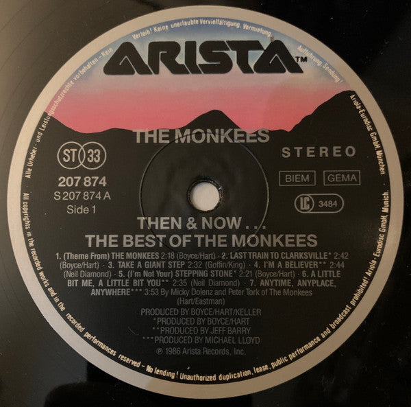 The Monkees : Then & Now... The Best Of The Monkees (LP, Comp, RE)