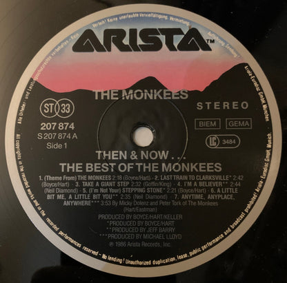 The Monkees : Then & Now... The Best Of The Monkees (LP, Comp, RE)