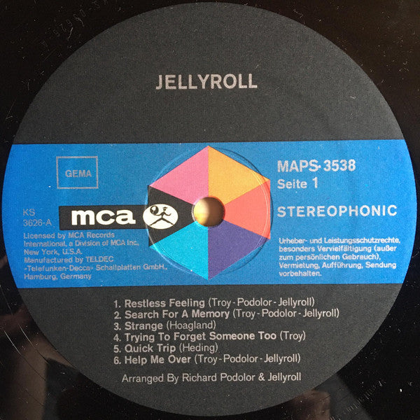 Jellyroll : Jellyroll (LP, Album)