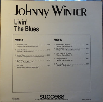 Johnny Winter : Livin' The Blues (LP, Comp)