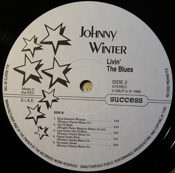 Johnny Winter : Livin' The Blues (LP, Comp)