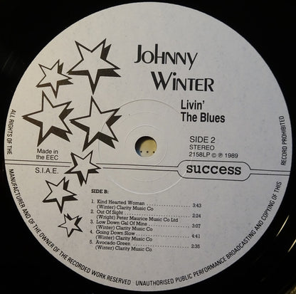 Johnny Winter : Livin' The Blues (LP, Comp)