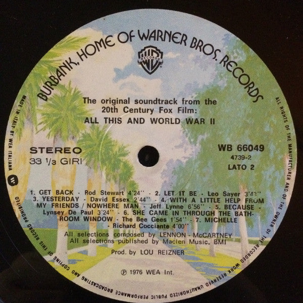 Various : All This And World War II (2xLP)