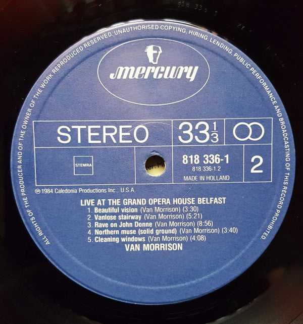 Van Morrison : Live At The Grand Opera House Belfast (LP, Album)