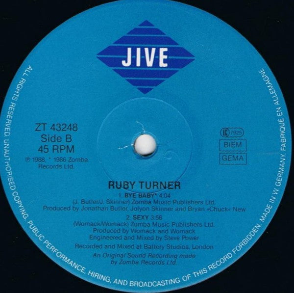 Ruby Turner : It's Gonna Be Alright (12", Maxi)