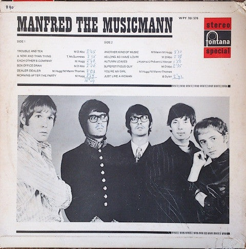 Manfred Mann : Manfred The Musicmann (LP, Album)