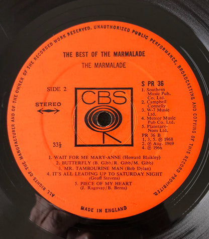 The Marmalade : The Best Of The Marmalade (LP, Comp)
