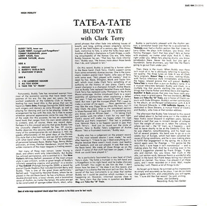 Buddy Tate With Clark Terry : Tate-A-Tate (LP, Album, RE)