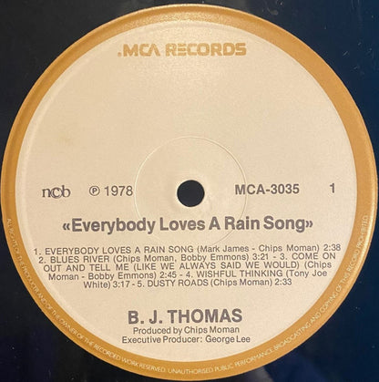 B.J. Thomas : Everybody Loves A Rain Song (LP, Album)