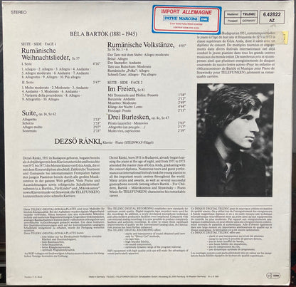 Béla Bartók, Dezső Ránki : Klavierwerke - Piano Works (LP, Album)