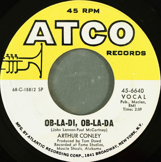 Arthur Conley : Ob-La-Di, Ob-La-Da / Otis Sleep On (7", SP )