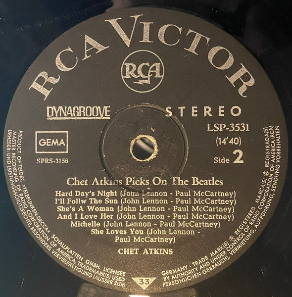 Chet Atkins : Picks On The Beatles (LP, Album)