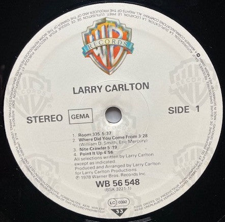 Larry Carlton : Larry Carlton (LP, Album, RE)