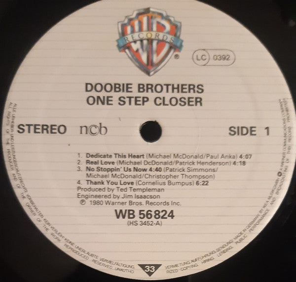 The Doobie Brothers : One Step Closer (LP, Album)