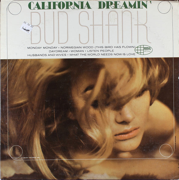 Bud Shank : California Dreamin' (LP, Album, Mono, Ind)