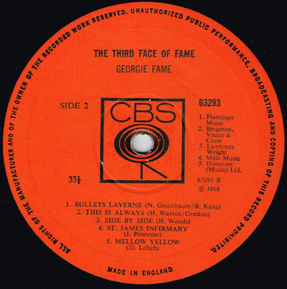 Georgie Fame : The Third Face Of Fame (LP, Album)