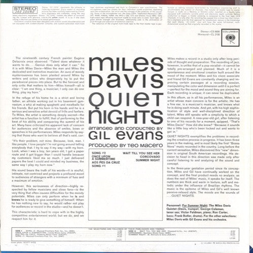 Miles Davis : Quiet Nights (LP, Album)