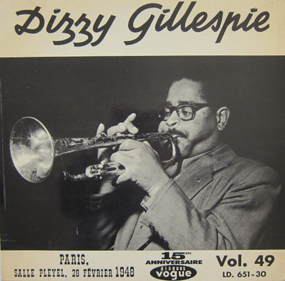 Dizzy Gillespie : Paris, Salle Pleyel, 28 Février 1948 (LP, Album, Mono)