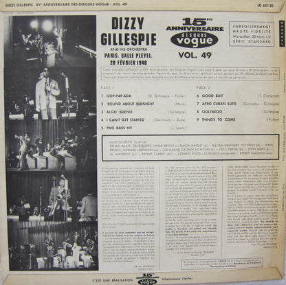 Dizzy Gillespie : Paris, Salle Pleyel, 28 Février 1948 (LP, Album, Mono)