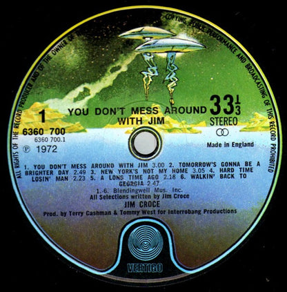 Jim Croce : You Don't Mess Around With Jim (LP, Album, RE)