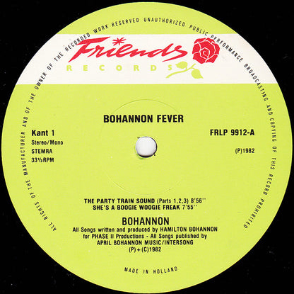 Hamilton Bohannon : Bohannon Fever (LP, Album)