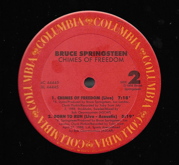 Bruce Springsteen : Chimes Of Freedom (12", EP)