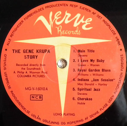 Gene Krupa With Anita O'Day And Red Nichols : The Gene Krupa Story (LP, Album)