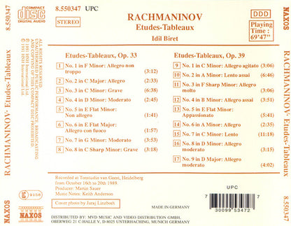 Sergei Rachmaninoff - Idil Biret : Etudes-Tableaux Op. 33 • Op.39 (CD, Album, UPC)