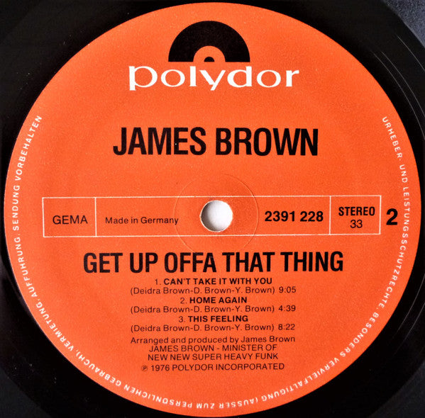 James Brown : Get Up Offa That Thing (LP)