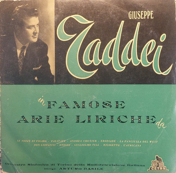 Giuseppe Taddei : Famose Arie Liriche (LP, Comp, Mono)